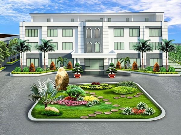 Thiết kế thi công công viên nhà máy Exact Wood