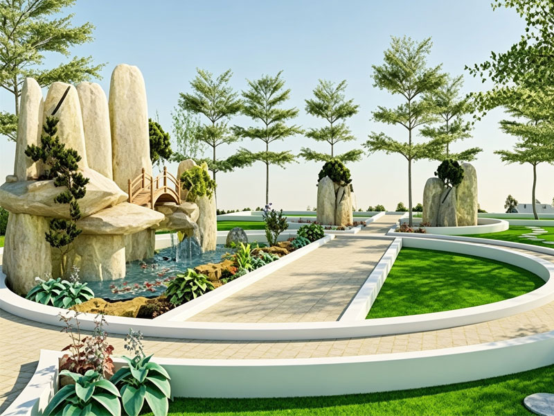 Thi công công viên quân đội công ty 175